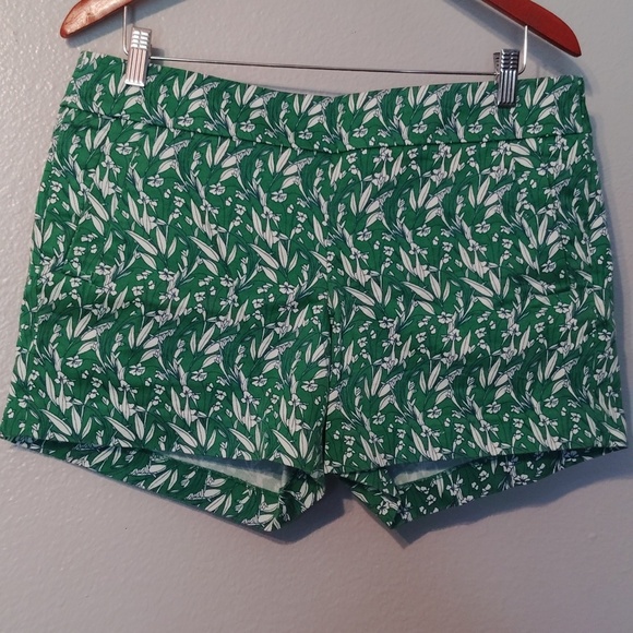 J. Crew Shorts Floral Green Size 10 - Picture 10 of 10